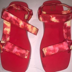 Red and tye strap
